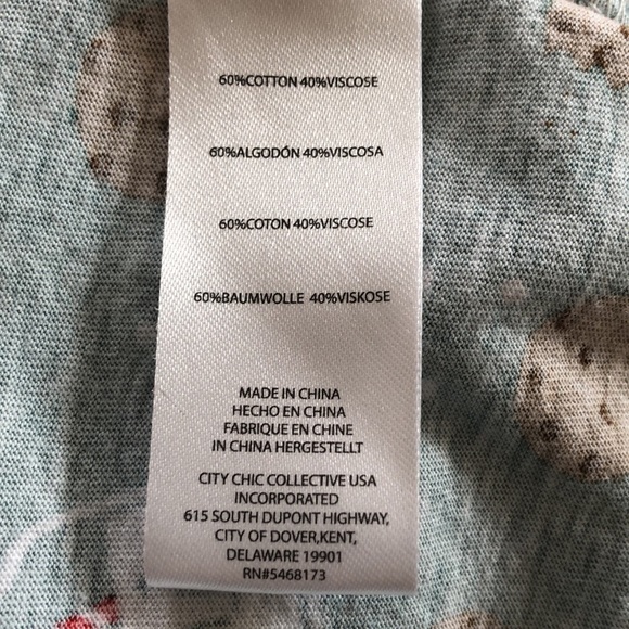 Avenue Body Teal Cookies and Milk Sleep Shirt - Picture 7 of 8